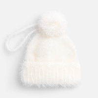 Подвеска на елку «Вьюшка», шапочка, белая