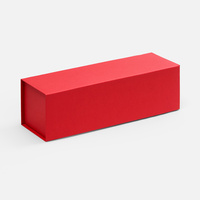 Коробка складная под бутылку Color Jacket Fold, красная