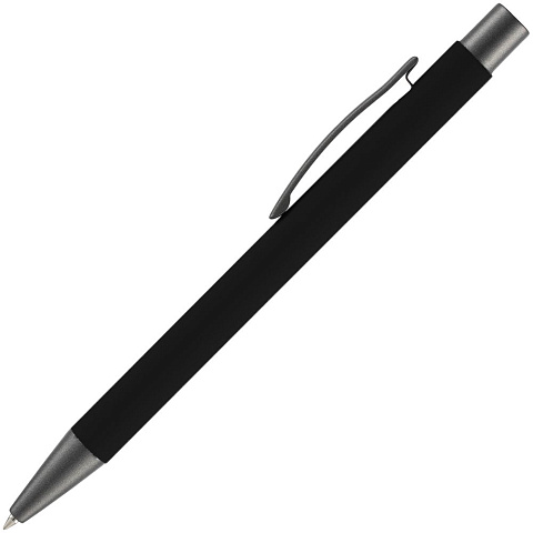 Ручка шариковая Atento Soft Touch, черная - рис 3.