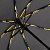 Зонт складной AOC Mini с цветными спицами, желтый - миниатюра - рис 6.