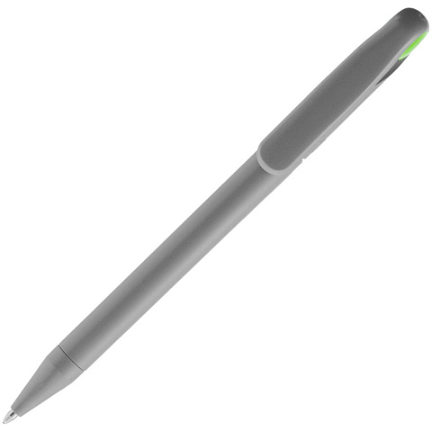 Ручка шариковая Prodir DS1 TMM Dot, серая с ярко-зеленым - рис 5.