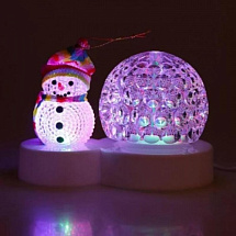Светильник Снеговик с шаром