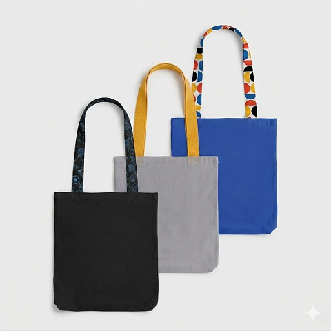 Шопер-конструктор Bolsa с широкими ручками с полноцветной печатью - рис 2.