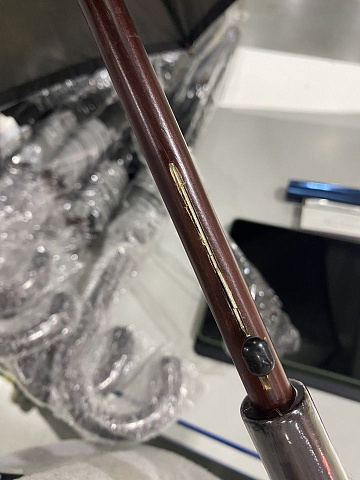 УЦЕНКА! Зонт-трость светоотражающий Reflect, черный - рис 4.