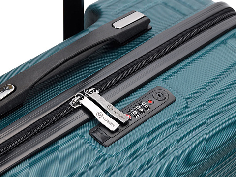 Чемодан TORBER Onego, зелёный, ABS-пластик, 69,5 х 46 х 26 см, 69 л - рис 8.