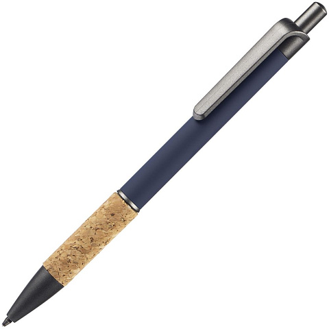 Ручка шариковая Cork, синяя - рис 2.