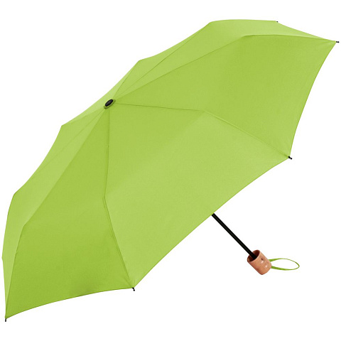 Зонт складной OkoBrella, зеленое яблоко - рис 2.