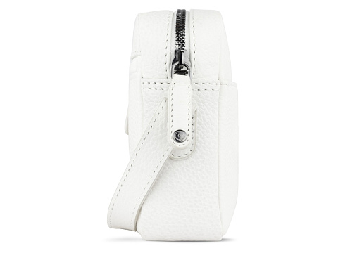 Сумка кросс-боди женская BUGATTI Elsa, белая, воловья кожа/полиэстер, 19х5,5х14 см - рис 4.