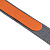 Лента для бейджа с ретрактором Devon, серая с оранжевым - миниатюра - рис 6.