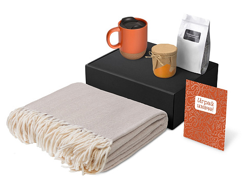 Подарочный набор Re:y. Nest с пледом, кружкой и вареньем - рис 2.