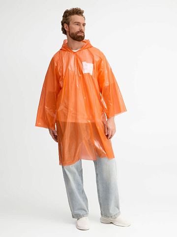 Дождевик-плащ CloudTime с печатью в один цвет на заказ - рис 11.