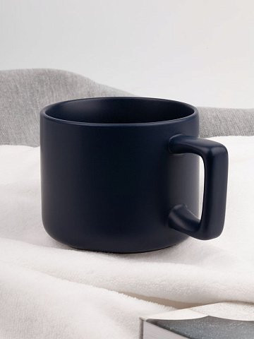 Чашка Jumbo в коробке матовая, темно-синяя - рис 6.