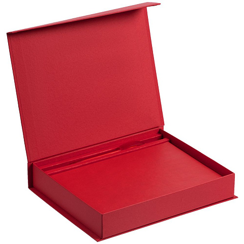 Коробка Duo под ежедневник и ручку, красная - рис 5.