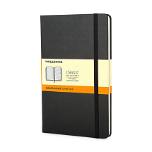 Записная книжка Moleskine Classic (в линейку) в твердой обложке, Large (13х21см), черный