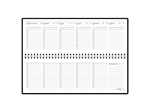 Планинг недатированный  Velvet темно-синий (Р) - рис 2.