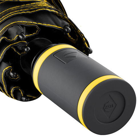 Зонт складной AOC Mini с цветными спицами, желтый - рис 5.