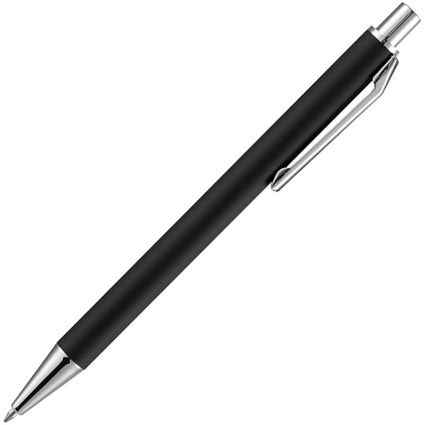 Ручка шариковая Lobby Soft Touch Chrome, черная - рис 5.