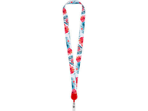 Ланъярд 2 см с ретрактором, красный - рис 3.