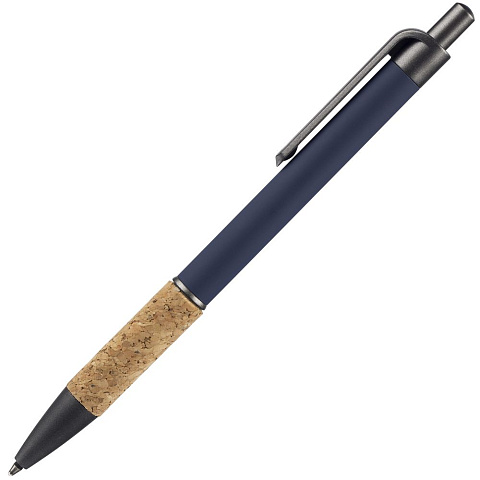 Ручка шариковая Cork, синяя - рис 3.