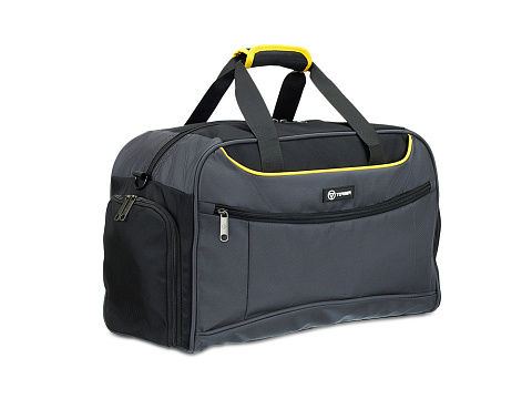 Сумка спортивная TORBER, серый, полиэстер, 48 х 24 х 30 см - рис 2.