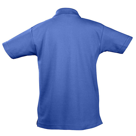 Рубашка поло детская Summer II Kids 170, ярко-синяя - рис 4.