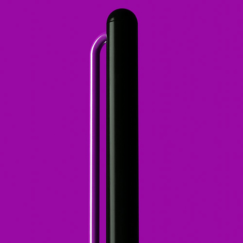 Шариковая ручка GrafeeX в чехле, черная с фиолетовым - рис 3.