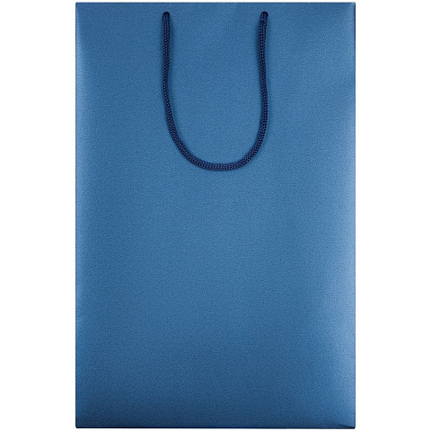 Пакет бумажный «Блеск», средний, синий - рис 3.