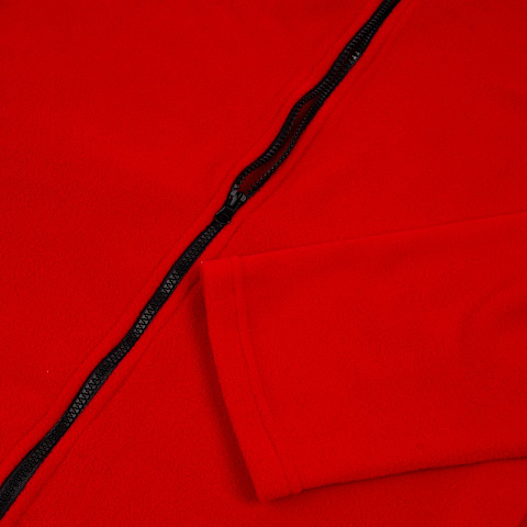 Куртка флисовая унисекс Manakin, красная - рис 4.
