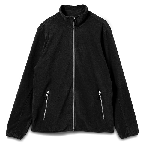 Куртка флисовая мужская Twohand, черная - рис 2.