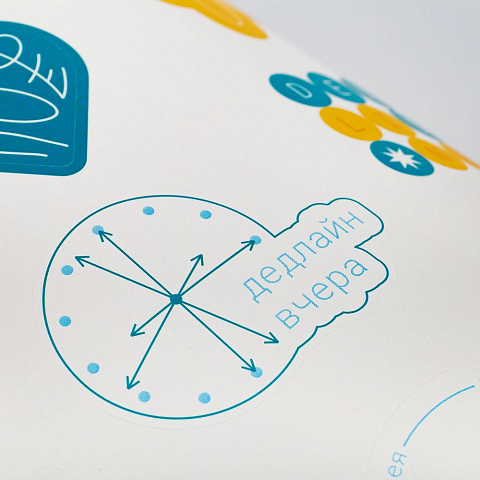 Наклейки бумажные Sticker Pack на заказ, L - рис 6.