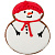Новогоднее имбирное печенье Снеговичок - миниатюра - рис 3.