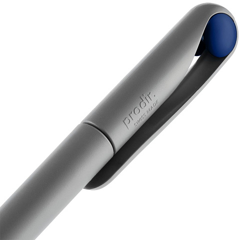 Ручка шариковая Prodir DS1 TMM Dot, серая с синим - рис 7.