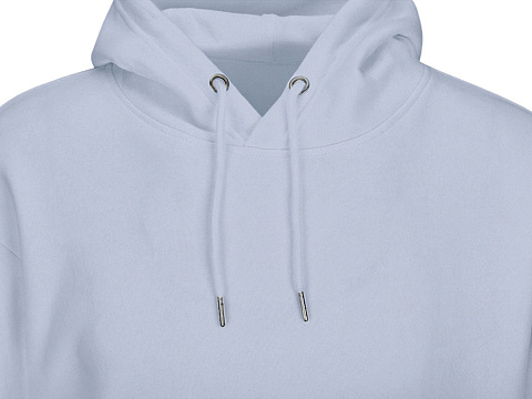 Толстовка с капюшоном оверсайз Lisbon унисекс, небесно-голубой - рис 16.