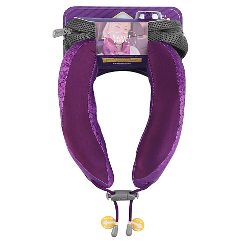 Подушка под шею для путешествий Evolution Cool, фиолетовая - рис 9.