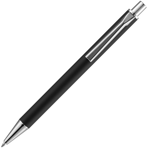 Ручка шариковая Lobby Soft Touch Chrome, черная - рис 3.