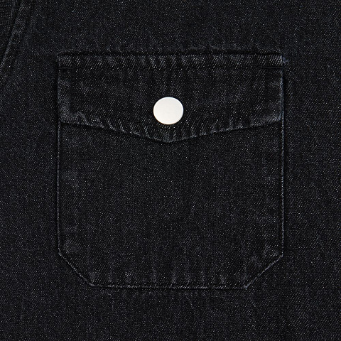 Куртка джинсовая O3, черная - рис 8.