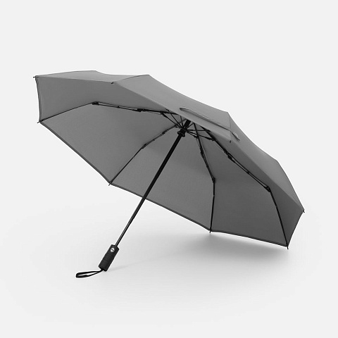 Зонт складной Tyre, серый - рис 2.