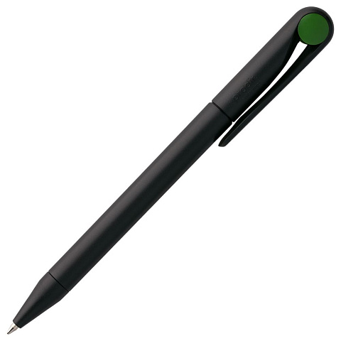 Ручка шариковая Prodir DS1 TMM Dot, черная с зеленым - рис 4.