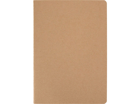 Slyk блокнот на сшивке из крафт-бумаги формата А5 с линованными страницами, натуральный - рис 2.