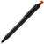 Ручка шариковая Chromatic, черная с оранжевым - миниатюра