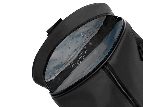 Сумка спортивная TORBER Mobi, чёрный, полиэстер 900D с PU покрытием, 45 х 25 х 25 см - рис 5.