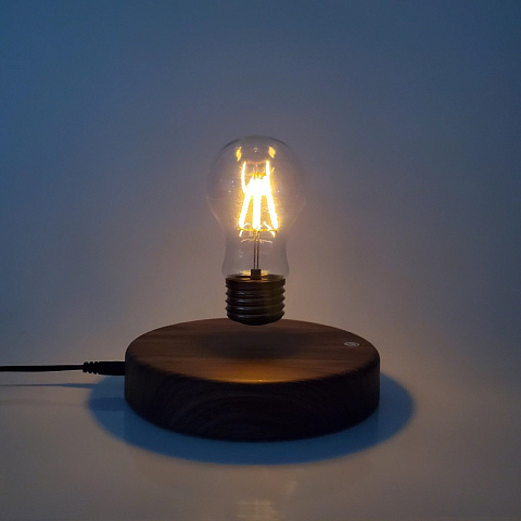 Левитирующая лампочка на круглой платформе - рис 10.