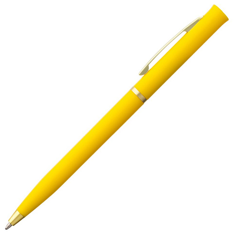 Ручка шариковая Euro Gold, желтая - рис 3.