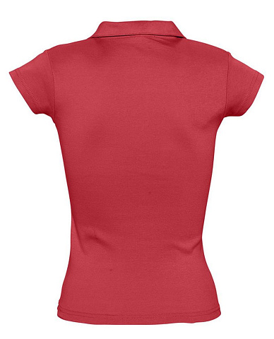 Рубашка поло женская без пуговиц Pretty 220, красная - рис 3.
