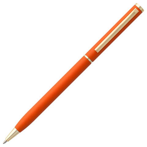 Ручка шариковая Hotel Gold, ver.2, матовая оранжевая - рис 3.