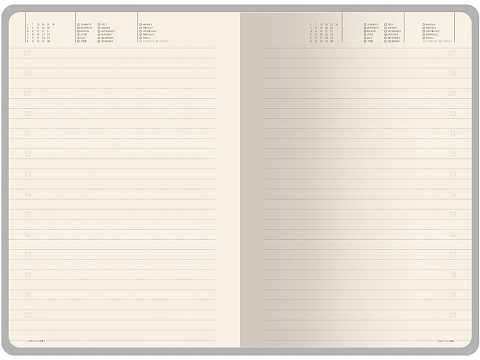 Ежедневник недатированный А5 Megapolis Nebraska Flex, синий (Р) - рис 10.