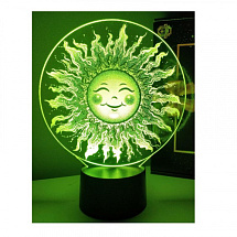 3D лампа Солнышко