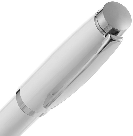 Ручка шариковая Letra Chrome, глянцевая, белая - рис 5.