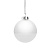 Елочный шар Finery Gloss, 8 см, глянцевый белый - миниатюра - рис 6.