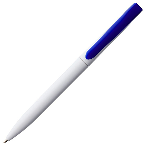 Ручка шариковая Pin, белая с синим - рис 4.